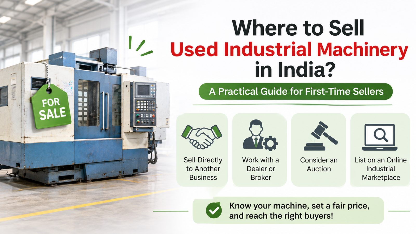 Where to Sell Used Industrial Machinery in India? A Practical Guide for First-Time Sellers
