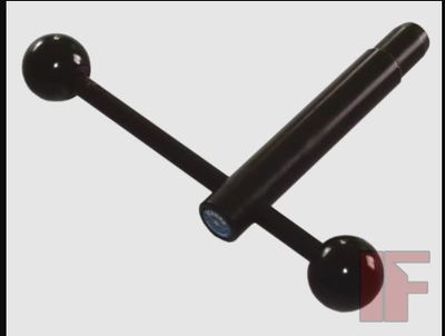 Wrench with pin and movable cross handle